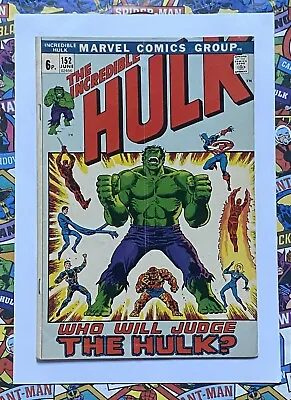 Buy Incredible Hulk #152 - Jun 1972 - Daredevil Appearance! - Vg/fn (5.0) Pence Copy • 8.99£