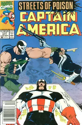 Buy Captain America (1st Series) #377 (Newsstand) FN; Marvel | Streets Of Poison - W • 3.98£