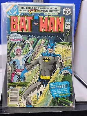 Buy Vintage Dc Comic 1979 Batman #308 1st Appearance Of Tiffany Fox • 23.71£