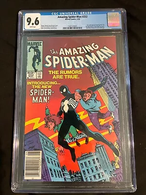 Buy Amazing Spider-Man #252 CGC 9.6 Newsstand 1st Appearance Of Venom/Black Suit • 361.42£