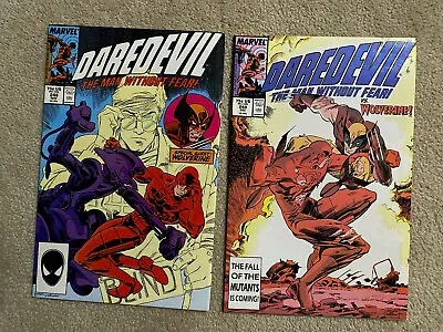 Buy Marvel DAREDEVIL #248 & 249 (1987) W/ WOLVERINE & 1st Appearance Of BUSHWACKER • 20.07£