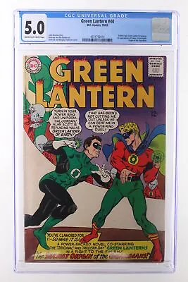Buy Green Lantern #40 - D.C. Comics 1965 CGC 5.0 Golden Age Green Lantern Crossover. • 111.79£