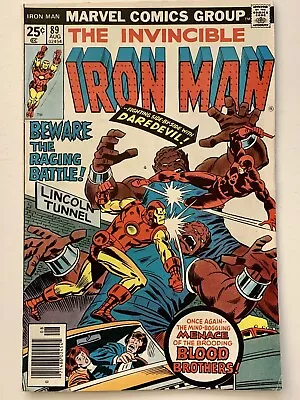 Buy Iron Man #89 (1976) Daredevil Vs Blood Brothers (VG*/VF-/7.0) KEY MCU • 31.66£