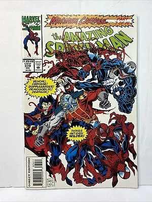 Buy Amazing Spider-Man 379 1993 Marvel Comics Maximum Carnage Part 7 Venom NM 9.4 • 9.45£