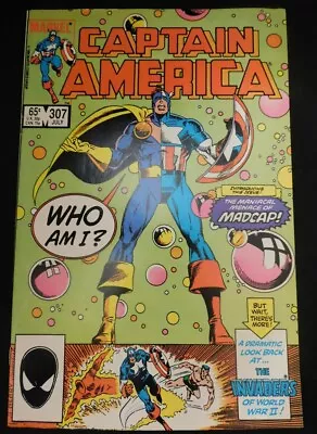 Buy Captain America 307 Marvel Comic 1st Madcap Gruenwald Neary Janke 1985 Vf • 3.95£