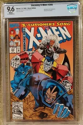Buy Uncanny X-Men  # 295  CBCS   9.6  Wp 1992 Marvel Comics  Apocalypse Cover & App • 55.94£