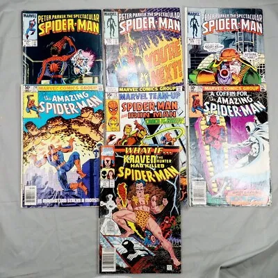Buy Lot Of 7 Spider-Man Comic Books Amazing Peter Parker Spectacular Marvel Team UP • 23.71£