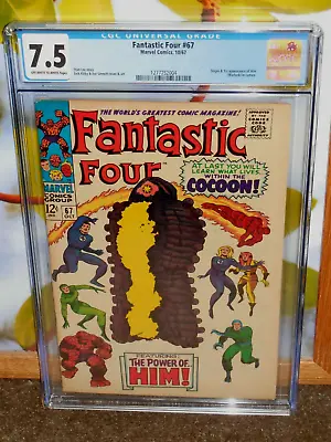 Buy Fantastic Four #67 Cgc 7.5 First Appearance Of Him Adam Warlock • 552.94£