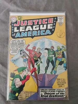 Buy DC JUSTICE LEAGUE OF AMERICA #4 1961 Green Arrow Joins The Justice League • 220£