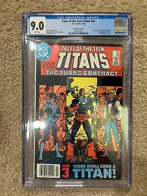 Buy Tales Of The Teen Titans #44 - 1st Nightwing - CGC 9.0 Newsstand - DC 1984 • 87.95£