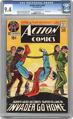 Buy Action Comics #401 CGC 9.4 Savannah 1971 1032127007 • 119.93£