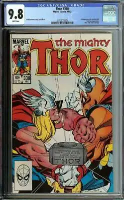 Buy Thor #338 Cgc 9.8 White Pages // 2nd App Beta Ray Bill Marvel Comic 19 Id: 39641 • 91.35£