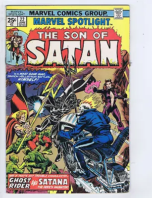 Buy Marvel Spotlight #22 Marvel 1975 The Son Of Satan, Ghost Rider And Satana ! • 15.81£