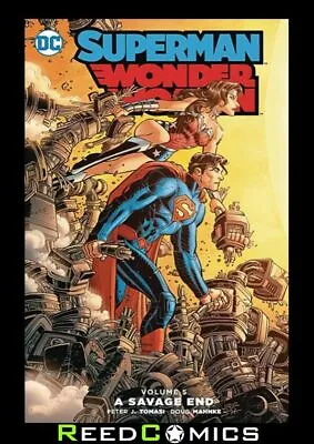 Buy SUPERMAN WONDER WOMAN VOLUME 5 A SAVAGE END HARDCOVER Collects #25-31, Annual #2 • 17.16£