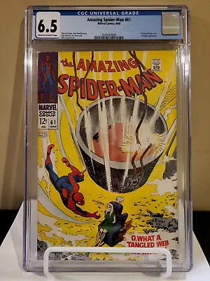 Buy Amazing Spider-Man #61 CGC 6.5 🕷 1st Gwen Stacy Cover 🕷 Kingpin App 1968 • 118.58£