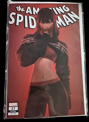 Buy Amazing Spider-man #27 Jeehyung Lee Trade Dress Silk Variant Limited To 3000 • 15£