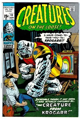 Buy CREATURES ON THE LOOSE #13 In FN Condition A 1971 Classic Marvel Horror Comic • 7.95£