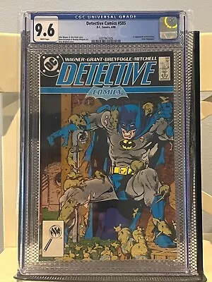 Buy DETECTIVE COMICS #585 CGC 9.6 NM, 1st App Ratcatcher Batman Key 1988 • 69.91£
