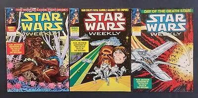 Buy Star Wars Weekly Comics Magazine Lot Of 3  (#95 #96 #97) Marvel Uk 1979 Fn • 18.92£