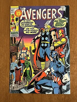 Buy The Avengers #92/Bronze Age Marvel Comic Book/Neal Adams/Kree-Skrull War/VF- • 43.16£
