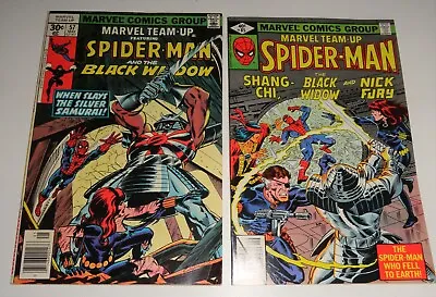 Buy Marvel Team Up #57,85 Spider-man Black Widow Shang-chi  1977/79 • 17.91£