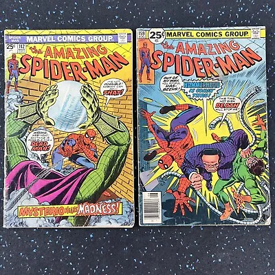 Buy Amazing Spider-Man #142 & #159 (GD & VG) Mysterio, 1st Gwen Stacy Clone Cameo • 10.39£