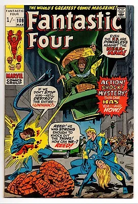 Buy Fantastic Four Vol 1 No 108 Mar 1971 (VFN) (8.0) Marvel, Bronze Age • 24.99£