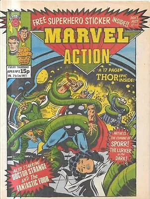 Buy Vintage Marvel Action Comic No 2 April 8th 1981 Thor Fantastic Four • 1.90£