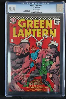 Buy Green Lantern #51 - Dc Comics 1967 - Slabbed Cgc 9.4 • 269.41£
