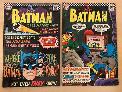 Buy Silver Age Batman #183 & 184 (1966) 2nd Appearance Of Poison Ivy FN • 59.99£