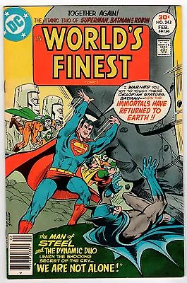 Buy DC WORLD'S FINEST #243 Superman And Batman 1977 VF/NM Vintage Comic • 18.12£