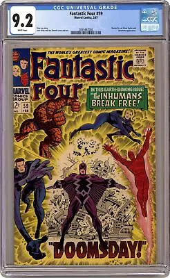Buy Fantastic Four #59 CGC 9.2 1967 2055467004 • 365.59£
