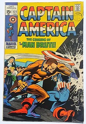 Buy CAPTAIN AMERICA 121 Marvel Silver Age 1970 Vfn • 28.50£