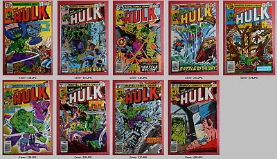 Buy Marvel Comics - Incredible Hulk - 230 To 238 - 9 Books - 1978 & 1979 • 28.95£