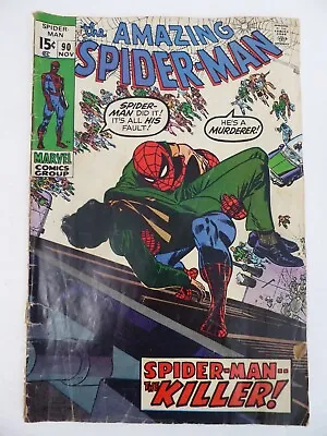 Buy Amazing Spider-Man #90 Death Of Captain Stacy Marvel Comics 1970 • 27.66£