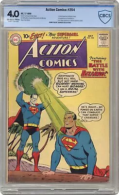 Buy Action Comics #254 CBCS 4.0 1959 18-0C71EAC-025 1st Meeting Bizarro & Superman • 281.50£