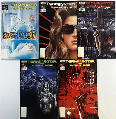 Buy Terminator The Burning Earth #1-5 COMPLETE RUN Now 1990 Lot Of 5 HIGH GRADE NM • 33.11£