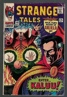 Buy Marvel Comics Strange Tales 148 VG+ Dr Strange Fantastic Four 1966 Kaluu  • 26.99£