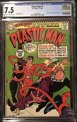 Buy Cgc 7.5 Plastic Man #1 1st Silver Age Solo Title Gil Kane Cover & Art • 292.61£