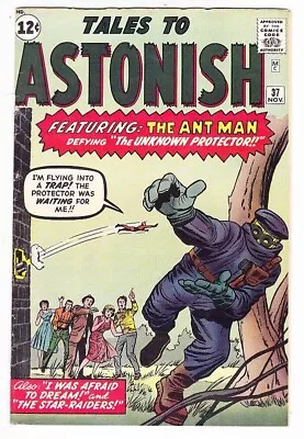 Buy TALES TO ASTONISH #37 - 1962 Silver Age Marvel - Jack Kirby Ant Man - Very Fine • 316.24£