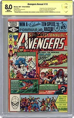 Buy Avengers Annual #10 CBCS 8.0 SS Milgrom/ Claremont/ Golden/ Shooter 1981 • 269.72£