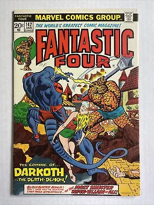 Buy Fantastic Four 142 Fine+ 1974 Marvel Comics Darkoth • 15.78£