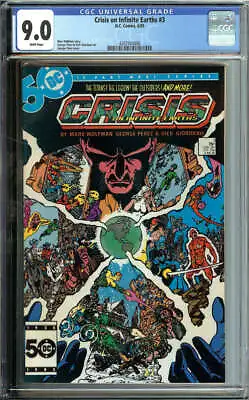 Buy Crisis On Infinite Earths #3 Cgc 9.0 White Pages // Dc Comics 1985 • 39.42£