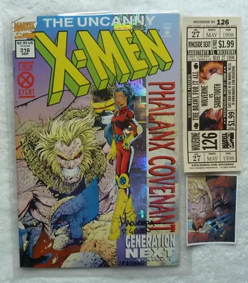 Buy Uncanny X-Men #316, NM Signed By Artist Joe Madureira With COA And Free Extras • 15.85£