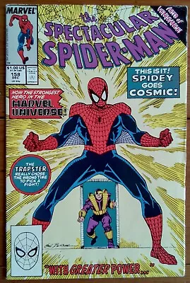 Buy The Spectacular Spider-man 158, Marvel Comics, December 1989, Fn • 8.99£