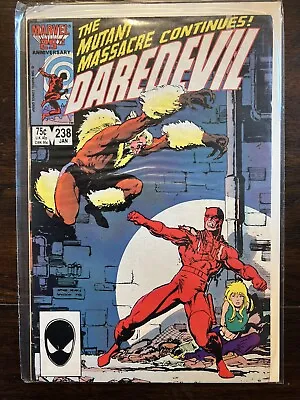 Buy Daredevil #238 (1964 Series) Marvel Comics 'App. Sabretooth' VF/NM • 4.82£