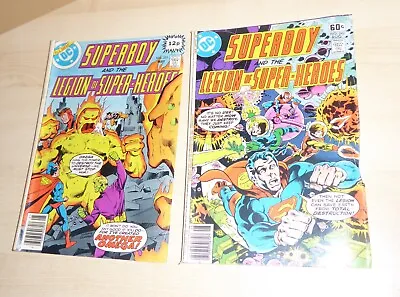 Buy 2 X SUPERBOY & LEGION Of SUPER-HEROES  #242,  & 251  1978 DC Comics Low Grade VG • 2.50£
