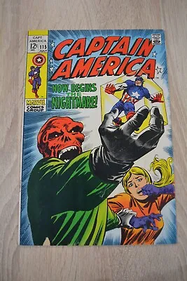 Buy Captain America #115 - Marvel Comics, 1969 • 34.48£