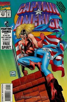 Buy Captain America (1st Series) #431 VF; Marvel | Fighting Chance 7 - We Combine Sh • 3.94£