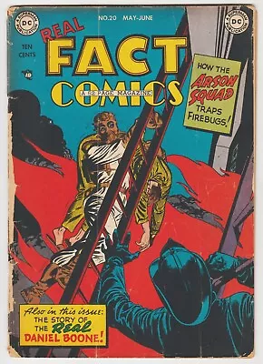 Buy Real Fact Comics #20 Fireman -c Dc The First Superman 1949 Low Grade, Complete • 9.65£